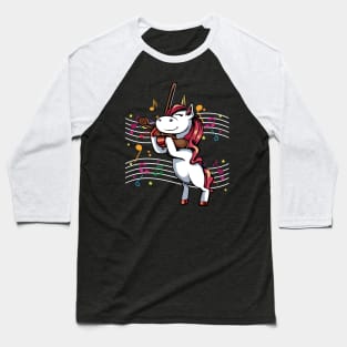 Magical Unicorn Violinist Violin Player Baseball T-Shirt